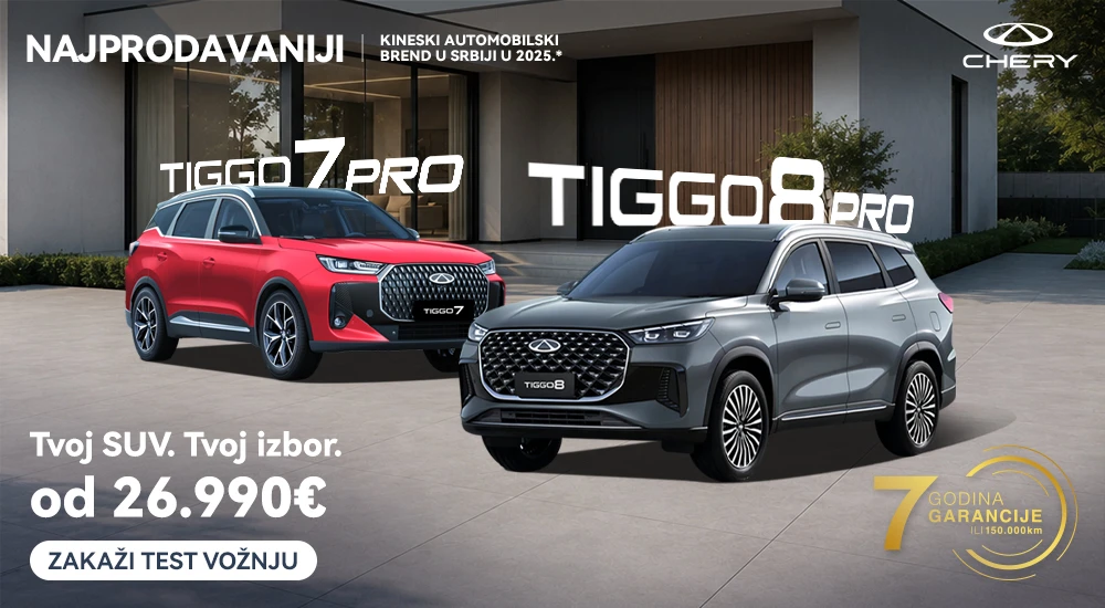 Tiggo 7 Pro ili Tiggo 8 Pro - tvoj SUV, tvoj izbor