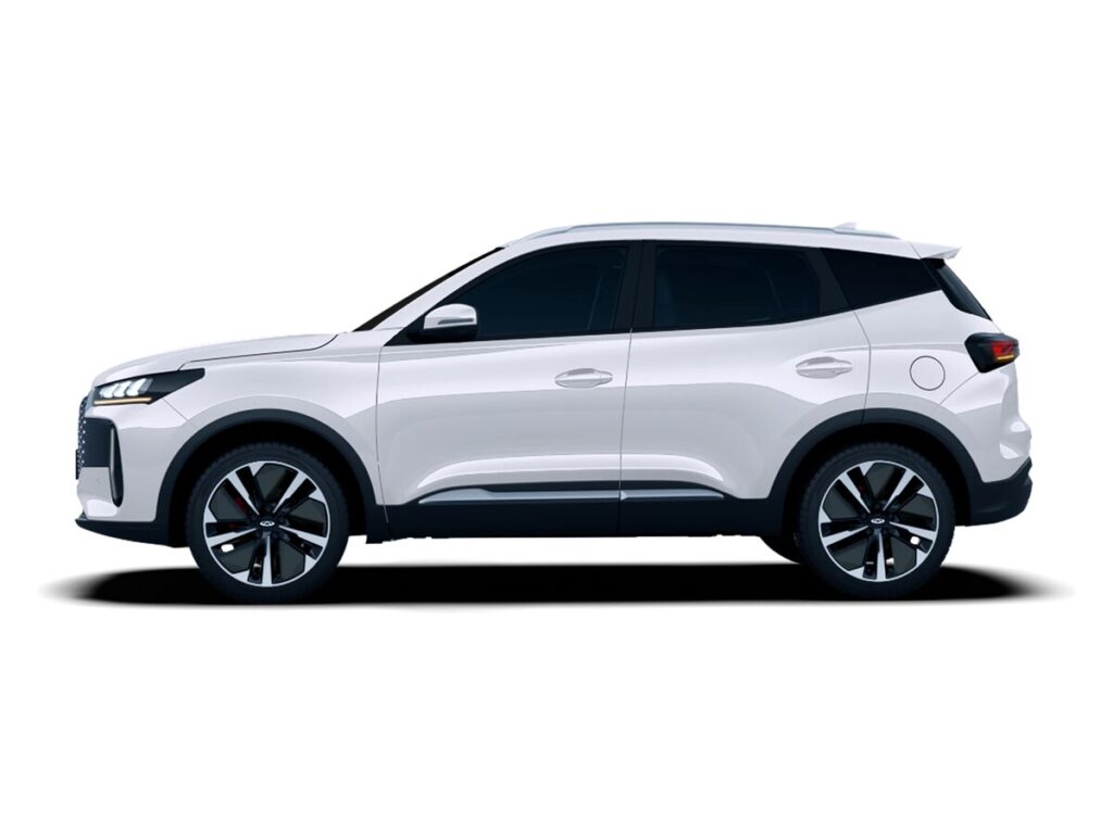 Beli Chery Tiggo 4 PRO Hybrid bočni profil.