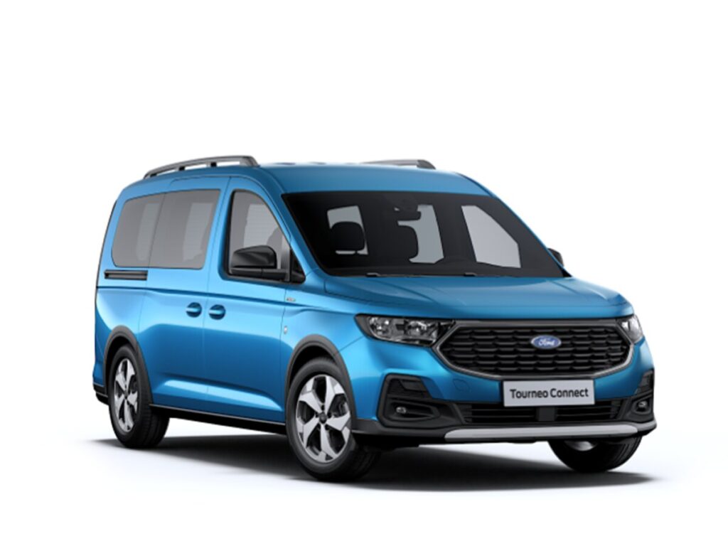 Plavi Ford Novi Tourneo Connect bočni profil.